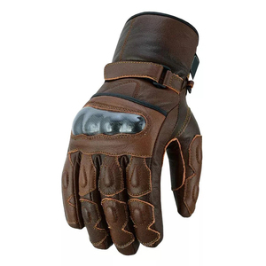 Guantes de Motociclismo de Invierno de Cuero con Pantalla Táctil, Transpirables, de Secado Rápido, sin Mangas, Color y Logotipo Personalizables - Product Image 1