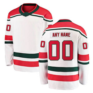 Maillot de hockey sur glace unisexe personnalisé, service OEM, quantité en stock, maillot de hockey sur glace personnalisé pour équipe sportive, 100% polyester - Product Image 6