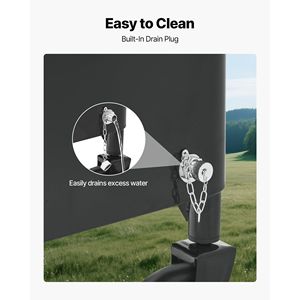 Carrito Nevera Rodante de 80 Cuartos con Asa Telescópica de 2 Etapas, 2 Ruedas Giratorias y Mesa Portátil para Playa, Patio, Fiestas y Bar - Product Image 6