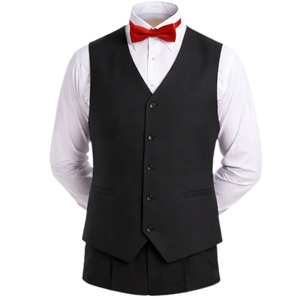 Uniforme Formal de Camarero, 100% Algodón, Manga Larga, Unisex, para Restaurante y Hotel, Transpirable, Suministro OEM - Product Image 1