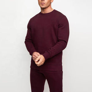Sudaderas de moda de manga larga de algodón, sudadera transpirable de forro polar para hombre, de secado rápido, color sólido, transpirable, OEM personalizado - Product Image 3