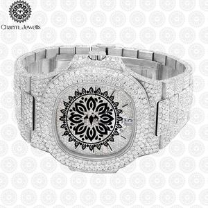 Reloj Charm_Jewells de Lujo, Acero Inoxidable, Forma Tonneau, 40mm, Analógico, Cuarzo, Bisel con Diamantes, Unisex, Moda - Product Image 5