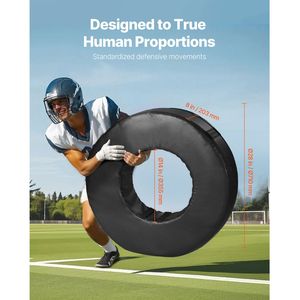 Manichino da Allenamento per Football in PVC ad Alta Densità Impermeabile con Anello in Schiuma e Design a Ruota per Prestazioni Migliorate - Product Image 2