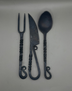 Medieval <b>Cutlery</b> Set Decorative <b>Vintage</b> Flatware Collection Stainless Steel Dining Knife Fork Spoon Set Suitable For Weddings - Product Image 3