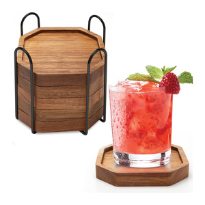 Sous-verres en bois abordables, sous-verres en bois d'acacia, sous-verres en bois en gros directement de l'usine, sous-verres en bois de qualité supérieure - Product Image 5