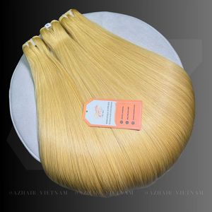 Extensions de cheveux vierges Remy vietnamiens AZ Hair en gros, lisses comme des baguettes, double trame, pointes épaisses, pleine longueur, lots de 100g - Product Image 2