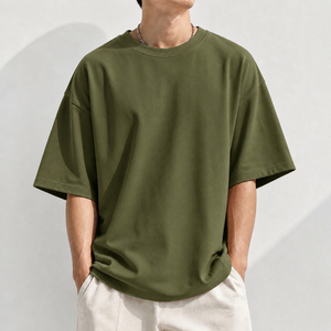 Service OEM, Fabricant Personnalisé, Design Mode Urbaine, T-shirts Homme Oversize à Épaules Tombantes 100% Coton Vierge de Haute Qualité - Product Image 6