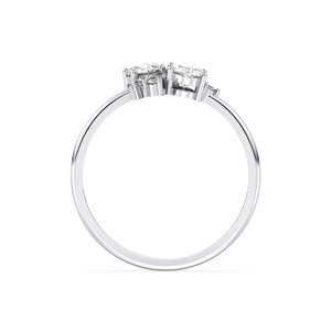 Anillo de compromiso REYES de oro macizo de 14 quilates con múltiples piedras de moissanita, certificado por GRA, regalo de aniversario, joyería fina para mujer - Product Image 6