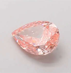 Diamant rose scintillant de 1 carat, taille poire, cultivé en laboratoire, couleur vive fantaisie, clarté VS VVS, excellente taille, certifié IGI, MOQ 1 carat - Product Image 3