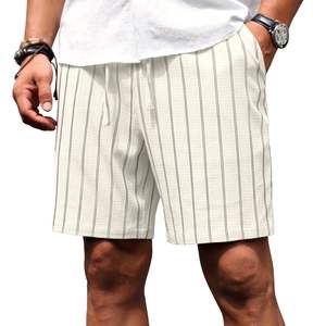 Pantalones cortos para hombre con estampado de palmeras, cintura elástica con cordón, para playa, verano, informal, vacaciones, coloridos, blancos, camiseta de verano para hombre - Product Image 3