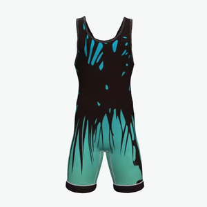 Trajes de Lucha Unisex Personalizados por Sublimación, de Secado Rápido y Elásticos, en Spandex/Poliéster para Artes Marciales, Venta al Por Mayor - Product Image 1