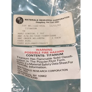 MRC 20-551E-TI000-1000 TITANIUM MARZ CONICAL I - Equipo y Piezas de Semiconductores de Confianza de Marca Global - Product Image 6