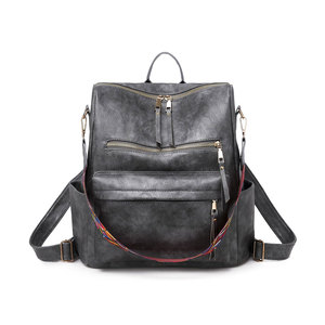 600D Leather Fashion <b>Backpack</b> Purse for Women 50-<b>70L</b> Large Capacity Casual Travel Multipurpose Shoulder Bag - Product Image 1