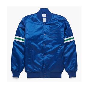 Último diseño OEM personalizado Universidad satén Letterman Varsity chaquetas logotipo personalizado Chenille parches Varsity chaqueta de béisbol - Product Image 1