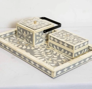 Assiette ronde polie décorative personnalisée avec incrustation de nacre, idée cadeau Aïd Moubarak, design classique, assiettes pour occasions spéciales - Product Image 5