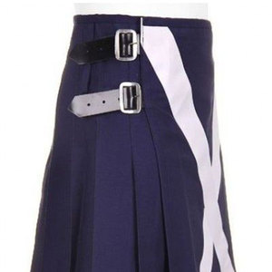 Kilt Escocés Azul Marino para Hombre, Estilo Bombero, Hecho a Mano, Tradicional y Moderno - Product Image 5