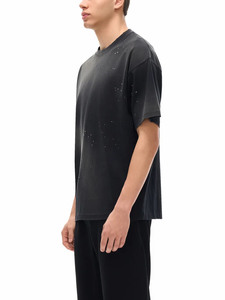 Camiseta Streetwear con Efecto de Salpicaduras de Pintura, Lavado Ácido, Oversize, con Gráficos Urbanos, Estilo Grunge, Premium Vintage - Product Image 5