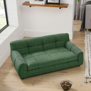 Modern Rectangular <b>Pet</b> <b>Sofa</b> Soft and Comfortable with Backrest Armrests for Large Medium Sized <b>Pets</b> - Product Image 3