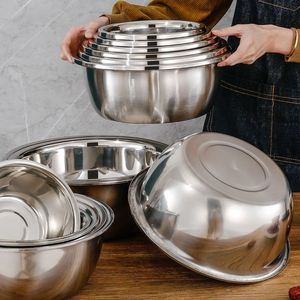 Bol à salade en acier inoxydable 304 de qualité supérieure, grande capacité, matériau de qualité alimentaire, durable, bol à mélanger - Product Image 4