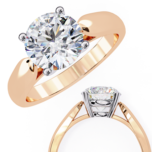 Bague de mariage en diamant de laboratoire de qualité supérieure, taille coussin |   Bague de fiançailles solitaire en or 10 carats |   Certifié IGI Luxe Tendance - Product Image 4