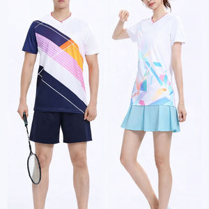 Conjunto de Uniforme de Bádminton Sublimado Personalizado para Hombre y Mujer, Camiseta y Pantalones Cortos/Saia de Secado Rápido, Ropa Deportiva 2026 Nueva - Product Image 1