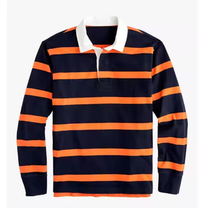 Camiseta de Rugby Personalizada para Hombre 2026, Sudadera Polo para Hombre, Bordado, Serigrafía, Camiseta de Manga Larga, Camiseta Polo a Rayas para Hombre - Product Image 5