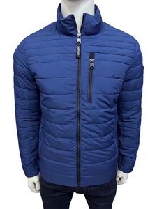 Chaqueta Acolchada Azul para Hombre, Cierre de Cremallera, Casual, Resistente al Viento, Secado Rápido, Logotipo Frontal, Exterior de Poliéster/Nailon, Relleno de Poliéster - Product Image 5