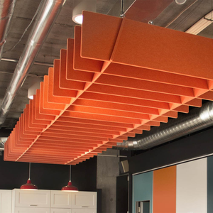 <span class=keywords><strong>Pannelli</strong></span> Acustici Fonoassorbenti per <span class=keywords><strong>Soffitto</strong></span>, Materiale Insonorizzante in Poliestere, Deflettori Acustici - Product Image 1