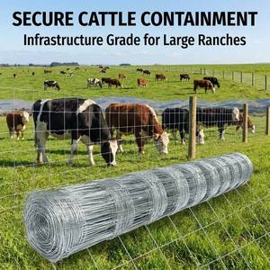 Clôture en fil de fer galvanisé à nœuds fixes, directement de l'usine, pour enclos de bétail, moutons, chevaux sur les pâturages, les ranchs et les fermes - Product Image 5
