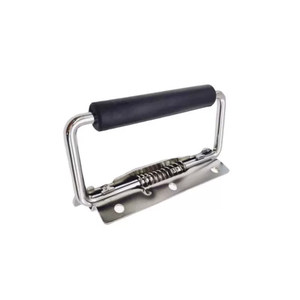 Stainless Steel 304 <b>Spring</b> Handle With Rubber Sleeve Surface Mounted Folding Handle For <b>Door</b> Window - Product Image 4
