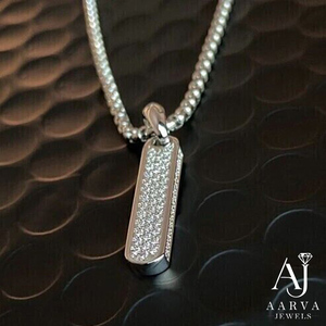 Collar con Colgante de Barra de Diamantes con Baño de Oro de 18K, Perla de Agua Dulce Minimalista, Amuleto Geométrico para Mujer, Regalo de Boda - Product Image 1