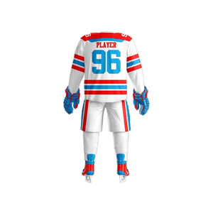 Conjunto Completo de Jersey de Hockey sobre Hielo Premier, Tejido de Malla de Poliéster Transpirable, Ropa Deportiva de Alto Rendimiento para Entrenamiento de Equipos Atléticos - Product Image 3
