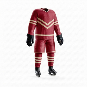 Uniforme de hockey sobre hielo, ropa deportiva de calidad profesional, camiseta y pantalones personalizados, tela transpirable de secado rápido para clubes y escuelas - Product Image 5