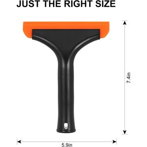 Piccolo raschietto in silicone per porte in vetro, finestre e specchi da bagno, raschietto in silicone multiuso per auto - Product Image 5