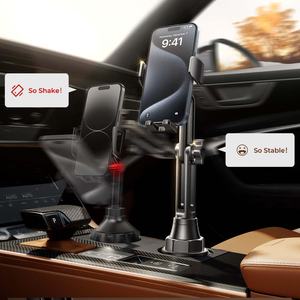LISEN 2025新しいカップホルダー電話マウント調整可能車トラック携帯電話ホルダーアクセサリーiPhone Samsung Google All Phonesに対応 - Product Image 2