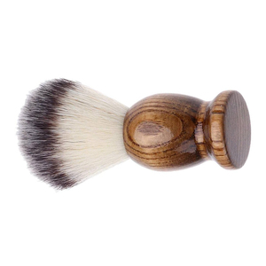 Pinceau à raser professionnel pour homme Barber Pro, manche en bois, poils de blaireau, brosse à barbe pour doigts, toilettage, poils de blaireau Silvertip CE - Product Image 5