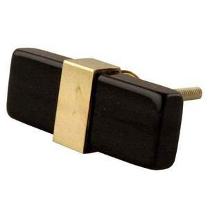 Poignée de meuble carrée noire avec motif cerf doré, poignée de porte moderne en laiton, décoration intérieure - Product Image 2