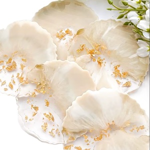 Sous-verres en résine faits à la main uniques tampons carrés de couleur personnalisables pour ensemble de table de tapis de cuisine meilleur prix - Product Image 6