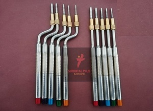 Kit d'osteotomes pour sinus lift dentaire Btech Enterprises, comprenant des osteotomes droits, des osteotomes coudés, des mallettes Ball Mead et une cassette, modèle argenté BE-4502 - Product Image 4