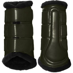 Hot Selling High Quality Custom Logo Cheap Price Leather Material Light Weight Horse Riding <b>Brushing</b> Horse Neoprene <b>Boots</b> - Product Image 1