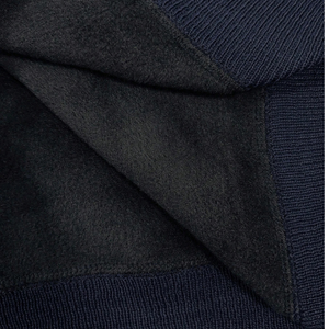 Men's Navy Blue Wool/Nylon Half Zip <b>Pullover</b> <b>Sweater</b> Anti-Pilling Long Sleeve Stand Collar Solid Pattern Casual Autumn Wear - Product Image 6