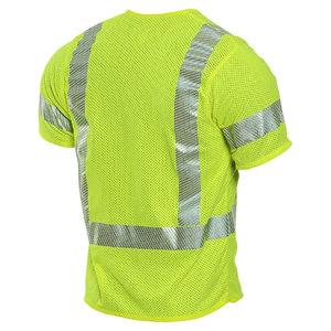 Reflective High Visibility Breathable Polyester Unisex Safety Vest for Construction Workwear Security <b>Worker</b> Vest <b>Jackets</b> - Product Image 3