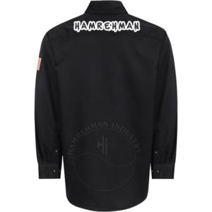 Wholesale Men's Mandarin Collar Welding Work <b>Shirts</b> Resistant Welding Clothing <b>Shirts</b> for Men Long Sleeve Crew Work - Product Image 5