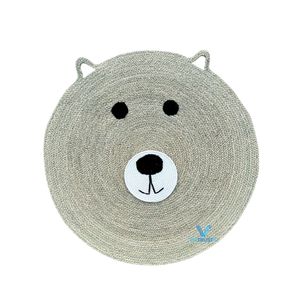 Best Selling Vietrustic <b>Rustic</b> Happy Smiley <b>Rug</b> Natural Seagrass Water Hyacinth Woven Handmade Striped Pattern Washable Baby - Product Image 5