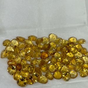Piedra Preciosa Suelta de Citrino Dorado Natural Luxvory, Corte Corazón de 4MM, de la Mejor Calidad, para Joyería - Product Image 3