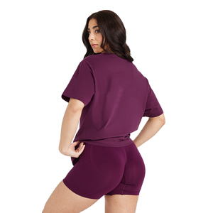 Ensemble d'été personnalisé avec logo pour homme, 100 % coton, avec short à taille élastique, ensemble décontracté deux pièces t-shirt et short pour femme - Product Image 2