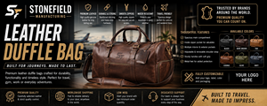 Sac de voyage en cuir - Product Image 1