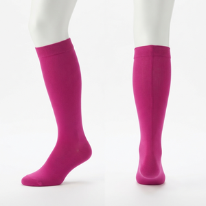 Calcetines Médicos Premium para Hombre, 180 GSM, Algodón, Poliéster, Spandex, Color Coral, Transpirables, Absorbentes de Humedad, Logotipo Personalizado, OEM, ODM - Product Image 4