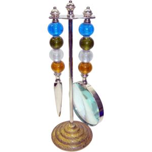 2024 nuevo diseño antigüedades alta calidad bronce Vintage gafas de mano función de aumento al por mayor latón ABS lectura - Product Image 1