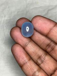 Piedra Preciosa de Aguamarina Natural Estabilizada, 13x17mm, Rellena de Fragmentos, Opalescente, para Joyería - Product Image 3